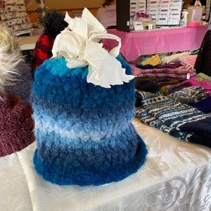 Handmade Crochet Messy Bun/Pony Hat